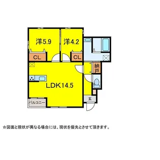 千葉県四街道市四街道2【アパート】の間取り