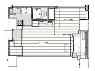 White Tower Hamamatsucho【14階】の間取り