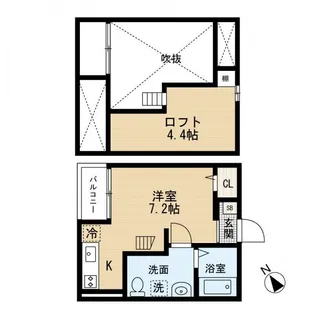 サンクマーレ稲毛【2階】の間取り