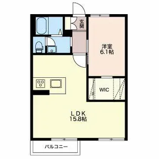 フレグランス富士A【2階】の間取り
