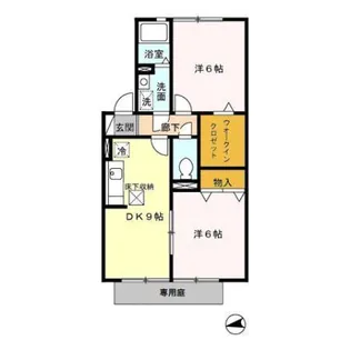 クレスト【1階】の間取り
