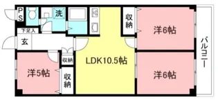 アネックス登戸【1階】の間取り