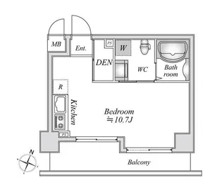 リエス千葉新宿(リエスチバシンジュク)【4階】の間取り