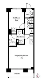 2LDKの間取り画像