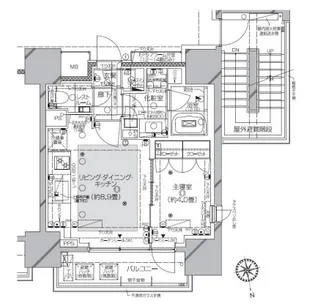 ピアース渋谷【7階】の間取り