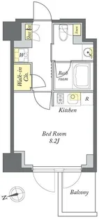 プライムメゾン清澄白河【5階】の間取り