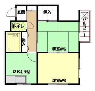 東京都東大和市仲原4【マンション】の間取り