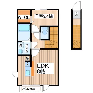 【新築】Casa Tela【2階】の間取り