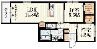 エルズプラス高円寺南【1階】の間取り