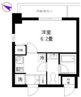 エクセリア大山【8階】の間取り