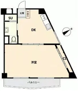 学園台ハイツならしの【4階】の間取り