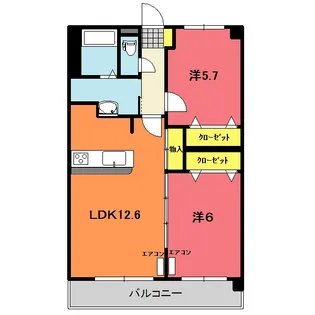 山形県山形市城西町1【マンション】の間取り