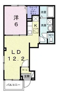 東京都小平市栄町2【アパート】の間取り