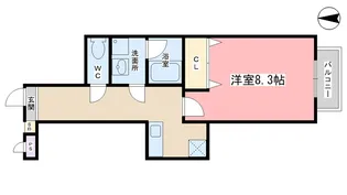プラネシア星の子山科駅前【3階】の間取り