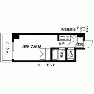 アミティ宝塚【3階】の間取り