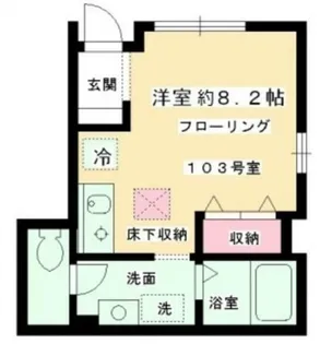 Kハイム【1階】の間取り