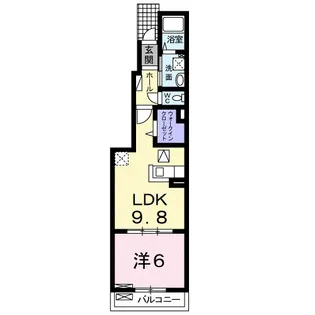 神奈川県小田原市久野【アパート】の間取り