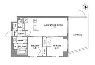 ENetial代官山【6階】の間取り