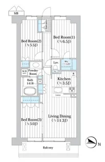 アビティグランデ砧 (C棟)【2階】の間取り