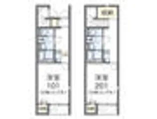 レオパレスNAKAJYUKUII【2階】の間取り