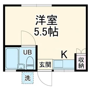 クィーン平瀬I【1階】の間取り