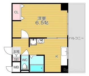 大阪府大阪市天王寺区上本町5【マンション】の間取り