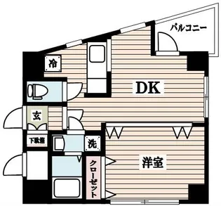 アーバンクレスト片町【3階】の間取り