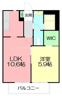 Belle Fleuve【2階】の間取り