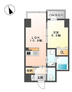 シエスタ舟入南【5階】の間取り