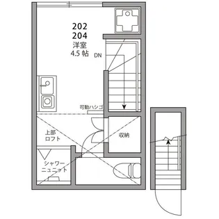 T.place浅草【2階】の間取り