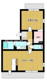 ディアコートB棟【3階】の間取り