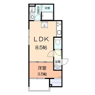 ルビーグレイス【2階】の間取り