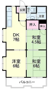 スカイロイヤル12【3階】の間取り