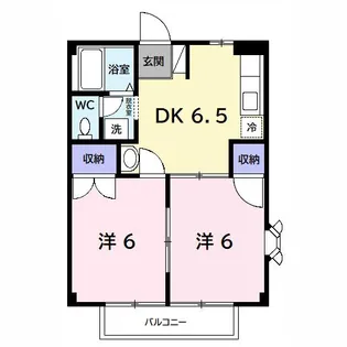 ファーストヒルズB【2階】の間取り