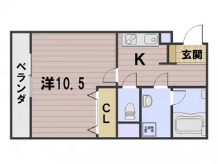パトリサワ【1階】の間取り