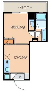 レジディア日本橋人形町II【2階】の間取り