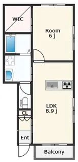 徳島県徳島市国府町日開【アパート】の間取り