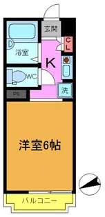 ビューパレー市川【3階】の間取り