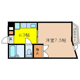 旭コンフォート越路【2階】の間取り