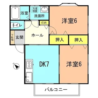 メゾンシュクルI【1階】の間取り