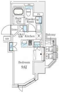 浅草田原町レジデンス【8階】の間取り