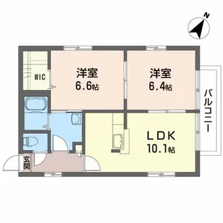 ケントハウス鷹乃杜【2階】の間取り