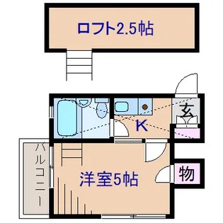 オメガパレス2丁目【1階】の間取り