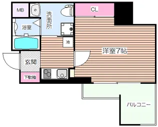 セレニテ梅田ルフレ【3階】の間取り