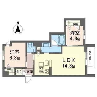 レジェンド【1階】の間取り