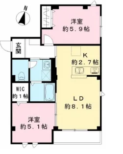 仮称エルキュ―ル東品川(Nearly ZEH)【1階】の間取り