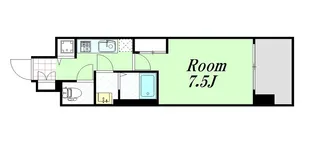 スワンズシティ大手前レーヴェ【2階】の間取り