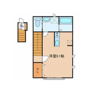 K FLAT【2階】の間取り