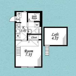 神奈川県横浜市神奈川区松見町3【アパート】の間取り