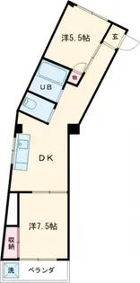 平田ハイム【1階】の間取り